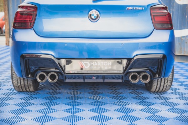 MAXTON DESIGN - Zadný difúzor V.2  vhodné pre BMW M135i F20,Čierny lesk – Obrázok 2