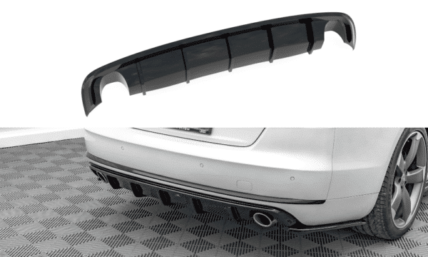 MAXTON DESIGN - Zadný difúzor Audi A8 D4,,Čierny lesk