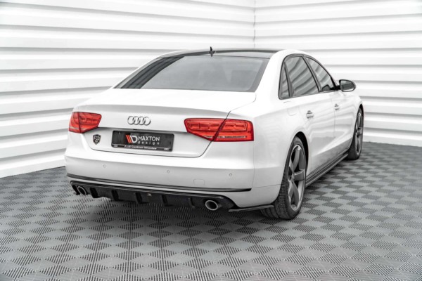 MAXTON DESIGN - Zadný difúzor Audi A8 D4,,Čierny lesk – Obrázok 5