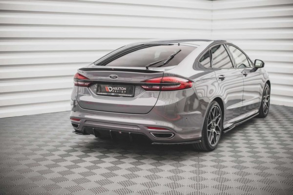 MAXTON DESIGN - Bočné difúzory zadného náraznika V.2 Ford Mondeo ST-Line Mk5 Facelift,Čierny lesk – Obrázok 5