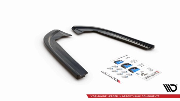 MAXTON DESIGN - Bočné difúzory zadného náraznika V.1 Ford Mondeo ST-Line Mk5 Facelift,Čierny lesk – Obrázok 5