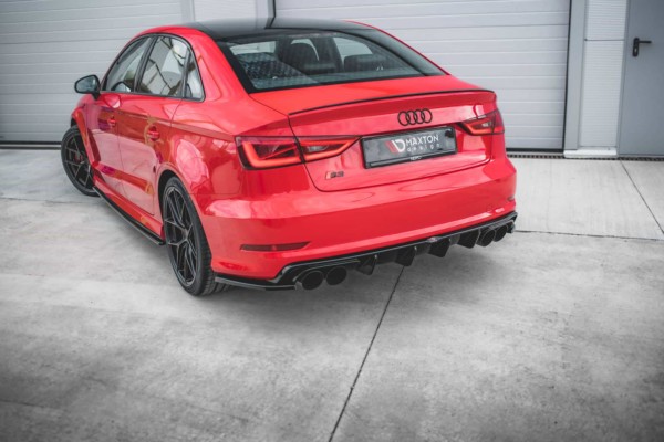 MAXTON DESIGN - Zadný difúzor Audi S3 Sedan 8V,,Čierny lesk – Obrázok 2