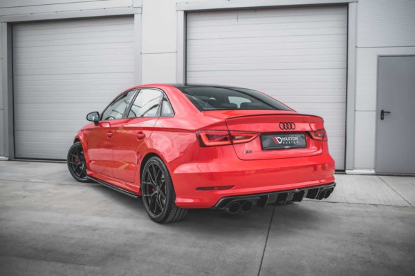 MAXTON DESIGN - Zadný difúzor Audi S3 Sedan 8V,,Čierny lesk – Obrázok 3