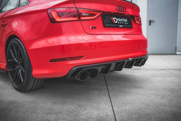 MAXTON DESIGN - Zadný difúzor Audi S3 Sedan 8V,,Čierny lesk – Obrázok 4
