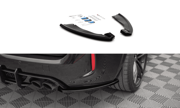 MAXTON DESIGN - Bočné difúzory zadného náraznika vhodné pre BMW X5 M F15,Čierny lesk