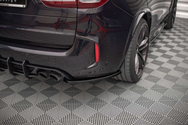 MAXTON DESIGN - Bočné difúzory zadného náraznika vhodné pre BMW X5 M F15,Čierny lesk – Obrázok 2