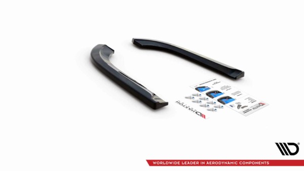 MAXTON DESIGN - Bočné difúzory zadného náraznika Dodge Durango RT Mk3,Čierny lesk – Obrázok 6