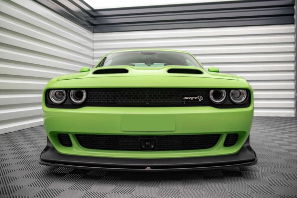 MAXTON DESIGN - Spoiler pod predný náraznik Dodge Challenger SRT Hellcat Mk3,,Čierny lesk – Obrázok 3