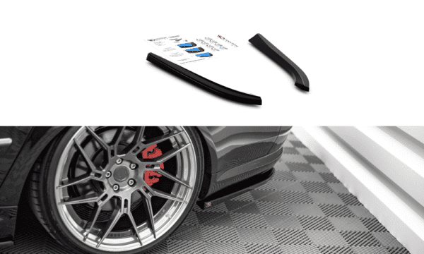 MAXTON DESIGN - Bočné difúzory zadného náraznika Audi S8 D3,Čierny lesk