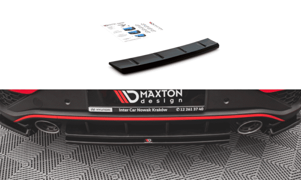 MAXTON DESIGN - Zadný stredný spoiler Hyundai I30 N Hatchback Mk3 Facelift,,Čierny lesk