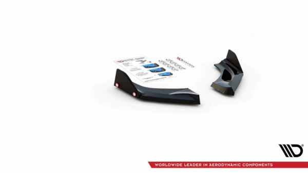 MAXTON DESIGN - Bočné difúzory zadného náraznika + Flaps V.1 Hyundai I30 N Hatchback Mk3 Facelift,Čierny lesk – Obrázok 5