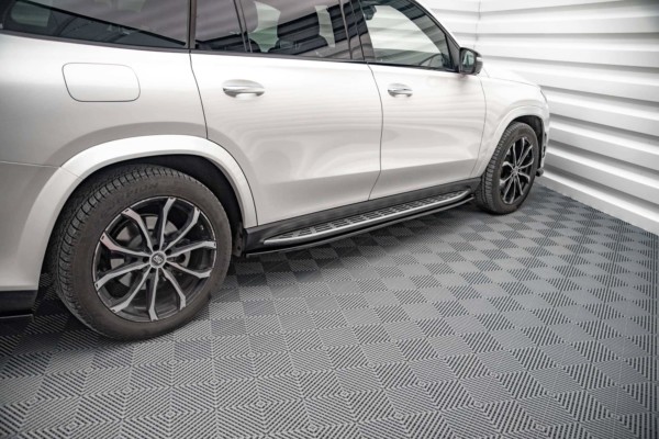 MAXTON DESIGN - Lišty pod prahy Mercedes-Benz GLS AMG-Line X167,,Čierny lesk – Obrázok 3