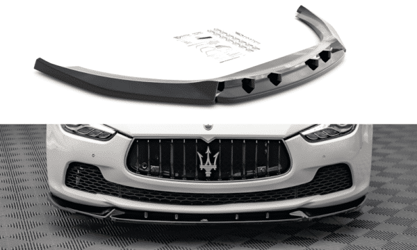 MAXTON DESIGN - Spoiler pod predný náraznik V.2 Maserati Ghibli Mk3,,Čierny lesk