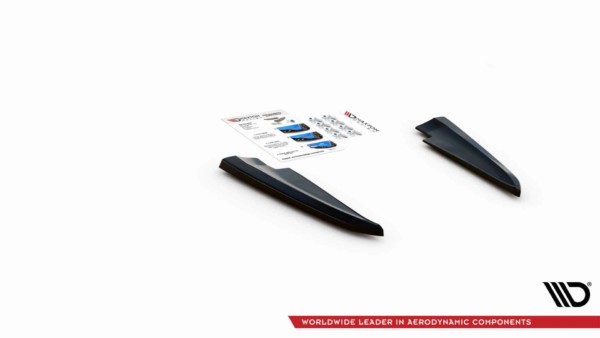 MAXTON DESIGN - Bočné difúzory zadného náraznika Maserati Ghibli Mk3,Čierny lesk – Obrázok 4