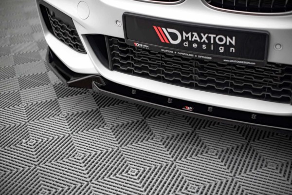 MAXTON DESIGN - Spoiler pod predný náraznik V.2 vhodné pre BMW X1 M-Pack F48,,Čierny lesk – Obrázok 3