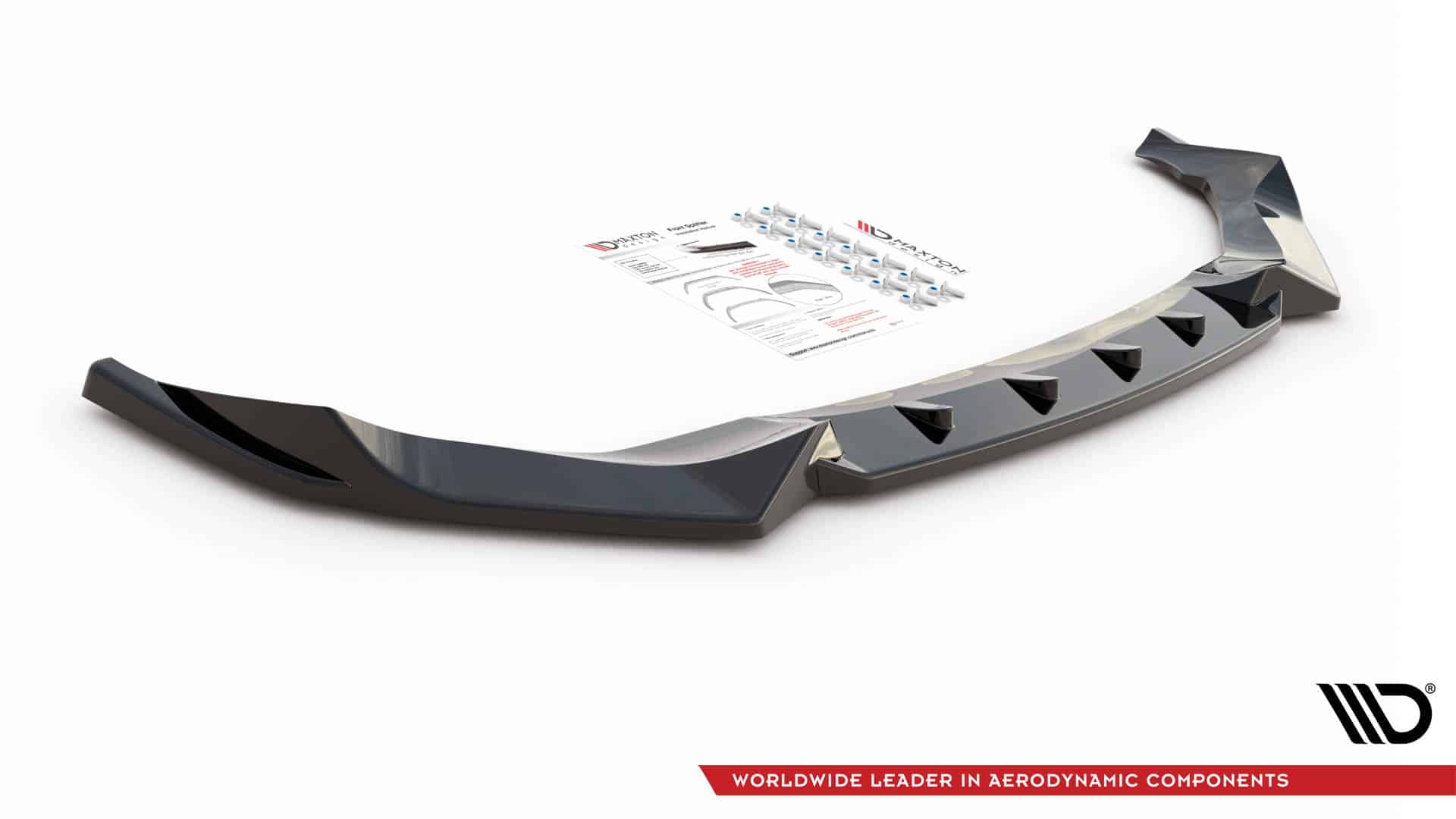 MAXTON DESIGN - Spoiler pod predný náraznik V.2 vhodné pre BMW X1 M-Pack F48,,Čierny lesk – Obrázok 5
