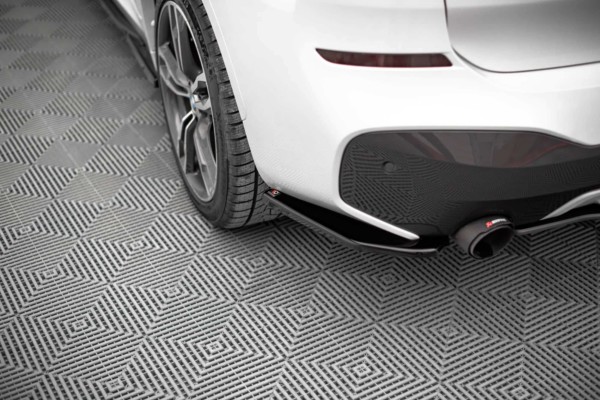 MAXTON DESIGN - Bočné difúzory zadného náraznika vhodné pre BMW X1 M-Pack F48,Čierny lesk – Obrázok 2