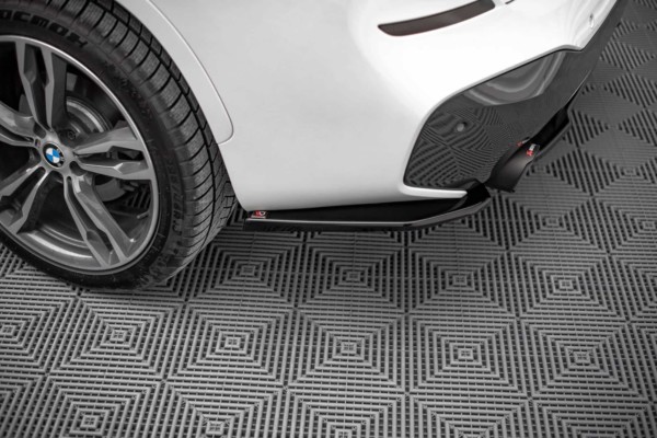 MAXTON DESIGN - Bočné difúzory zadného náraznika vhodné pre BMW X1 M-Pack F48,Čierny lesk – Obrázok 4