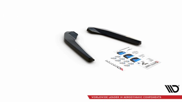 MAXTON DESIGN - Bočné difúzory zadného náraznika vhodné pre BMW X1 M-Pack F48,Čierny lesk – Obrázok 6