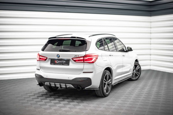 MAXTON DESIGN - Zadný difúzor  vhodné pre BMW X1 M-Pack F48,,Čierne – Obrázok 2