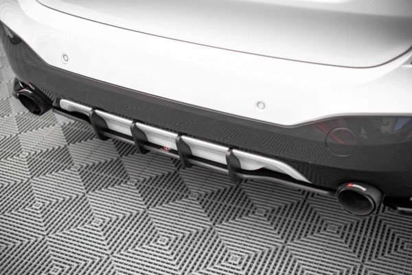 MAXTON DESIGN - Zadný difúzor  vhodné pre BMW X1 M-Pack F48,,Čierne – Obrázok 3