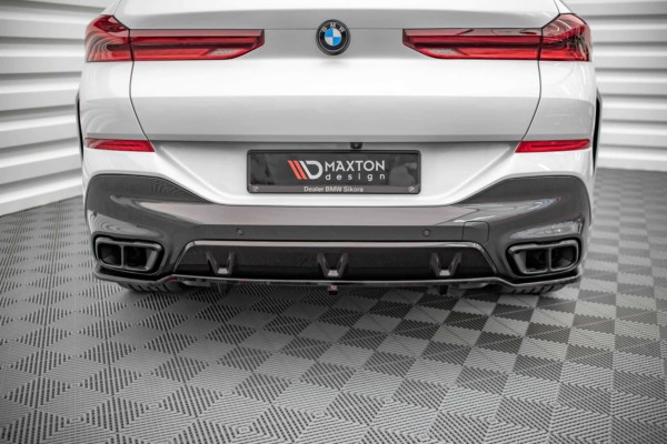 MAXTON DESIGN - Zadný stredný spoiler (s rebrovaním) vhodné pre BMW X6 M-Pack G06,,Čierny lesk – Obrázok 2