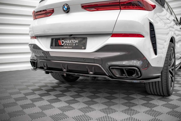 MAXTON DESIGN - Zadný stredný spoiler (s rebrovaním) vhodné pre BMW X6 M-Pack G06,,Čierny lesk – Obrázok 3