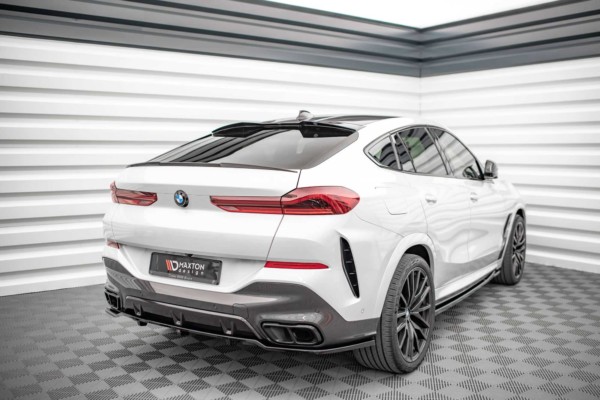 MAXTON DESIGN - Zadný stredný spoiler (s rebrovaním) vhodné pre BMW X6 M-Pack G06,,Čierny lesk – Obrázok 4