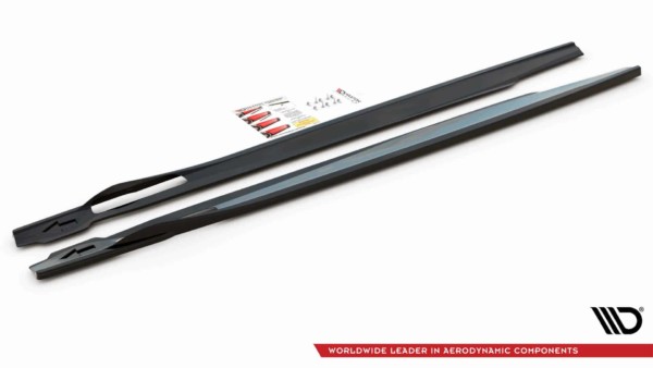 MAXTON DESIGN - Lišty pod prahy vhodné pre BMW X6 M-Pack G06,,Čierny lesk – Obrázok 5