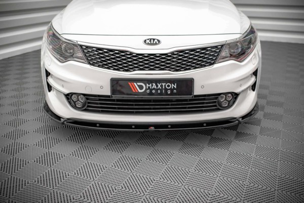 MAXTON DESIGN - Spoiler pod predný náraznik V.1 Kia Optima Mk4,,Čierny lesk – Obrázok 2