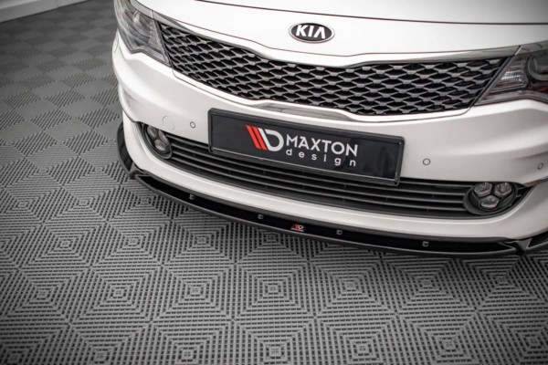 MAXTON DESIGN - Spoiler pod predný náraznik V.1 Kia Optima Mk4,,Čierny lesk – Obrázok 3