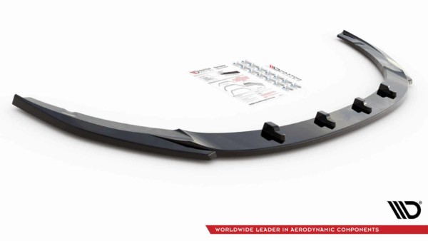 MAXTON DESIGN - Spoiler pod predný náraznik V.2 Kia Optima Mk4,,Čierny lesk – Obrázok 5
