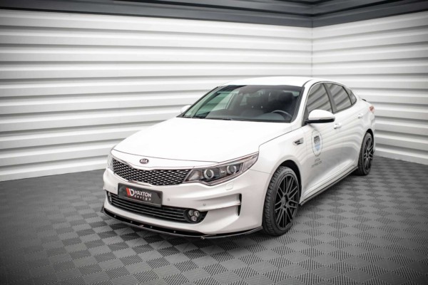 MAXTON DESIGN - Spoiler pod predný náraznik V.2 Kia Optima Mk4,,Čierny lesk – Obrázok 2