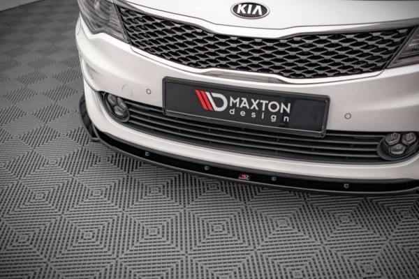 MAXTON DESIGN - Spoiler pod predný náraznik V.2 Kia Optima Mk4,,Čierny lesk – Obrázok 3