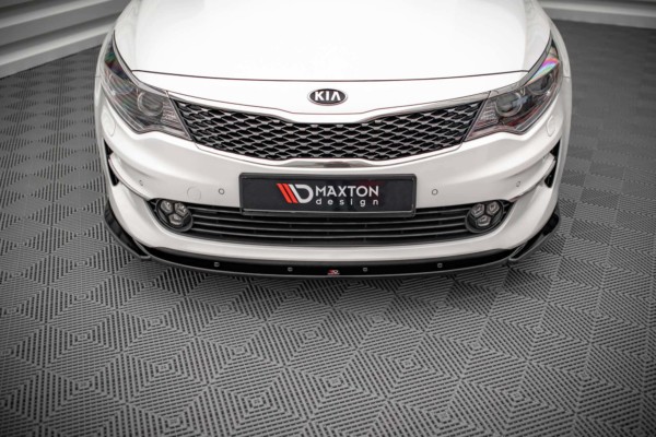 MAXTON DESIGN - Spoiler pod predný náraznik V.2 Kia Optima Mk4,,Čierny lesk – Obrázok 4