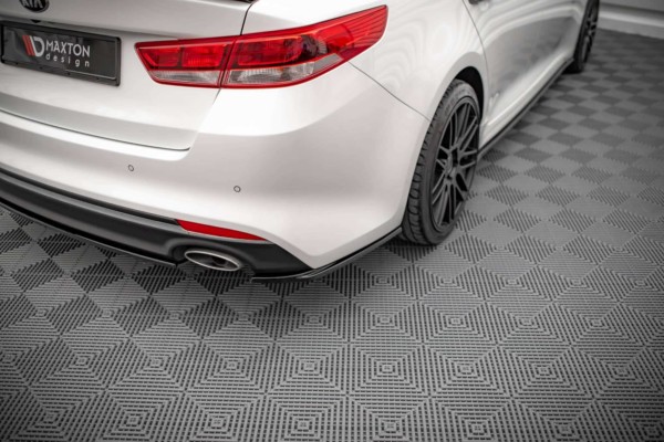 MAXTON DESIGN - Bočné difúzory zadného náraznika Kia Optima Mk4,Čierny lesk – Obrázok 3