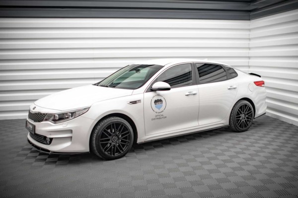 MAXTON DESIGN - Lišty pod prahy Kia Optima Mk4,,Čierny lesk – Obrázok 3