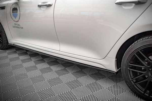 MAXTON DESIGN - Lišty pod prahy Kia Optima Mk4,,Čierny lesk – Obrázok 4