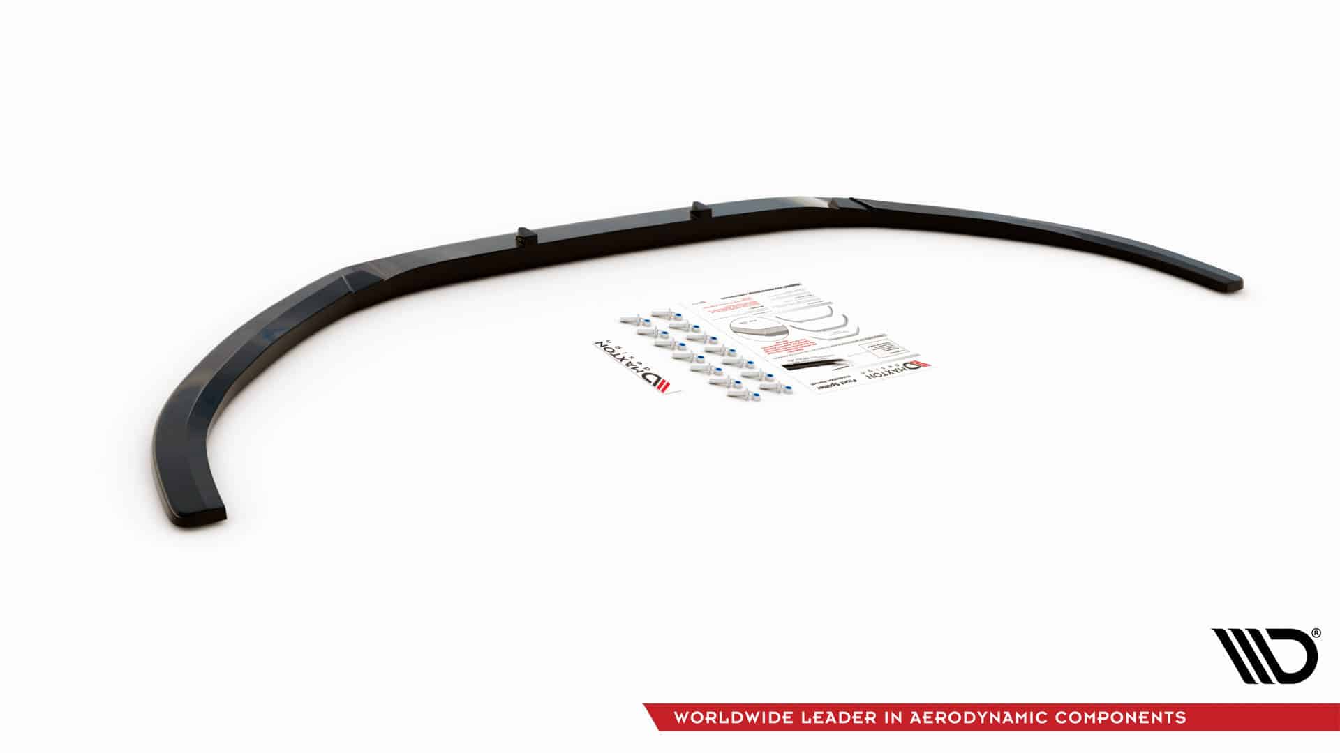 MAXTON DESIGN - Spoiler pod predný náraznik V.2 Audi S3 / A3 S-Line 8V Sedan/Cabrio,,Čierny lesk – Obrázok 5