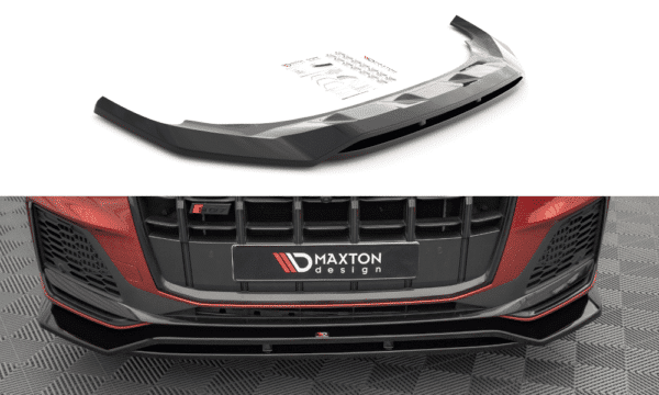 MAXTON DESIGN - Spoiler pod predný náraznik Audi SQ7 /Q7 S-Line Mk2 (4M) Facelift,,Čierny lesk