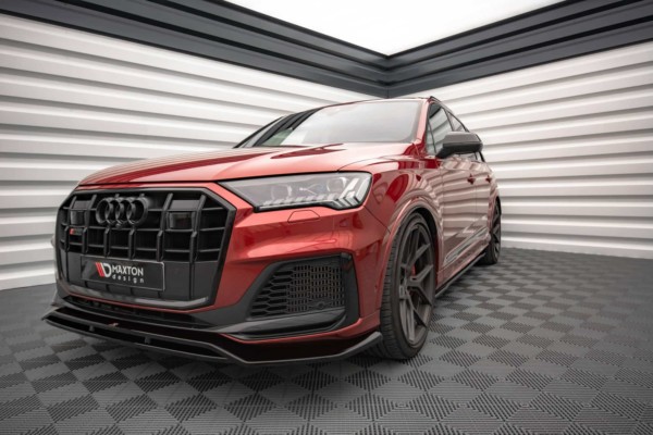 MAXTON DESIGN - Spoiler pod predný náraznik Audi SQ7 /Q7 S-Line Mk2 (4M) Facelift,,Čierny lesk – Obrázok 4