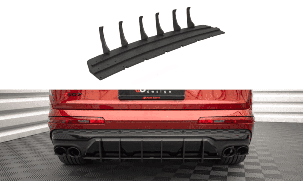 MAXTON DESIGN - Zadný difúzor  Audi SQ7 /Q7 S-Line Mk2 (4M) Facelift,,Čierne