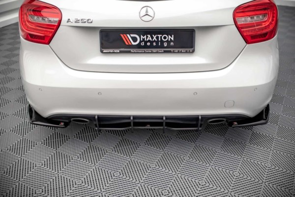 MAXTON DESIGN - Zadný difúzor  Mercedes-Benz A W176,,Čierne – Obrázok 2