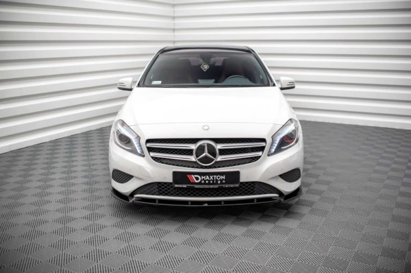 MAXTON DESIGN - Spoiler pod predný náraznik V.1 Mercedes-Benz A W176,Čierny lesk – Obrázok 3