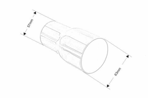 Koncovka výfuku  2,25-2,5" – Obrázok 2