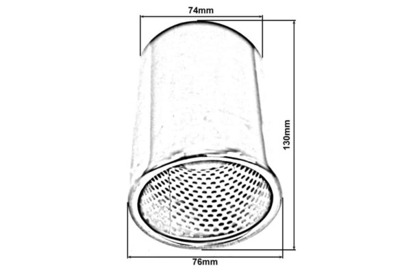 Koncovka výfuku 76 mm vstup 76 mm Audi Q5 – Obrázok 3