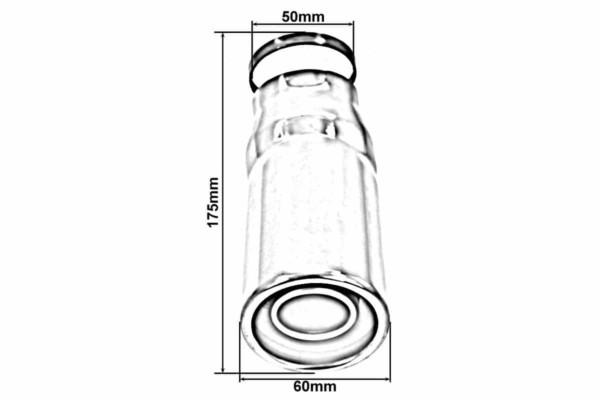 Koncovka výfuku 60mm vstup 50mm VW Bora – Obrázok 4