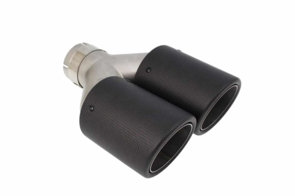 Dvojitá koncovka výfuku 2x89mm ,vstup 57mm Carbon XL