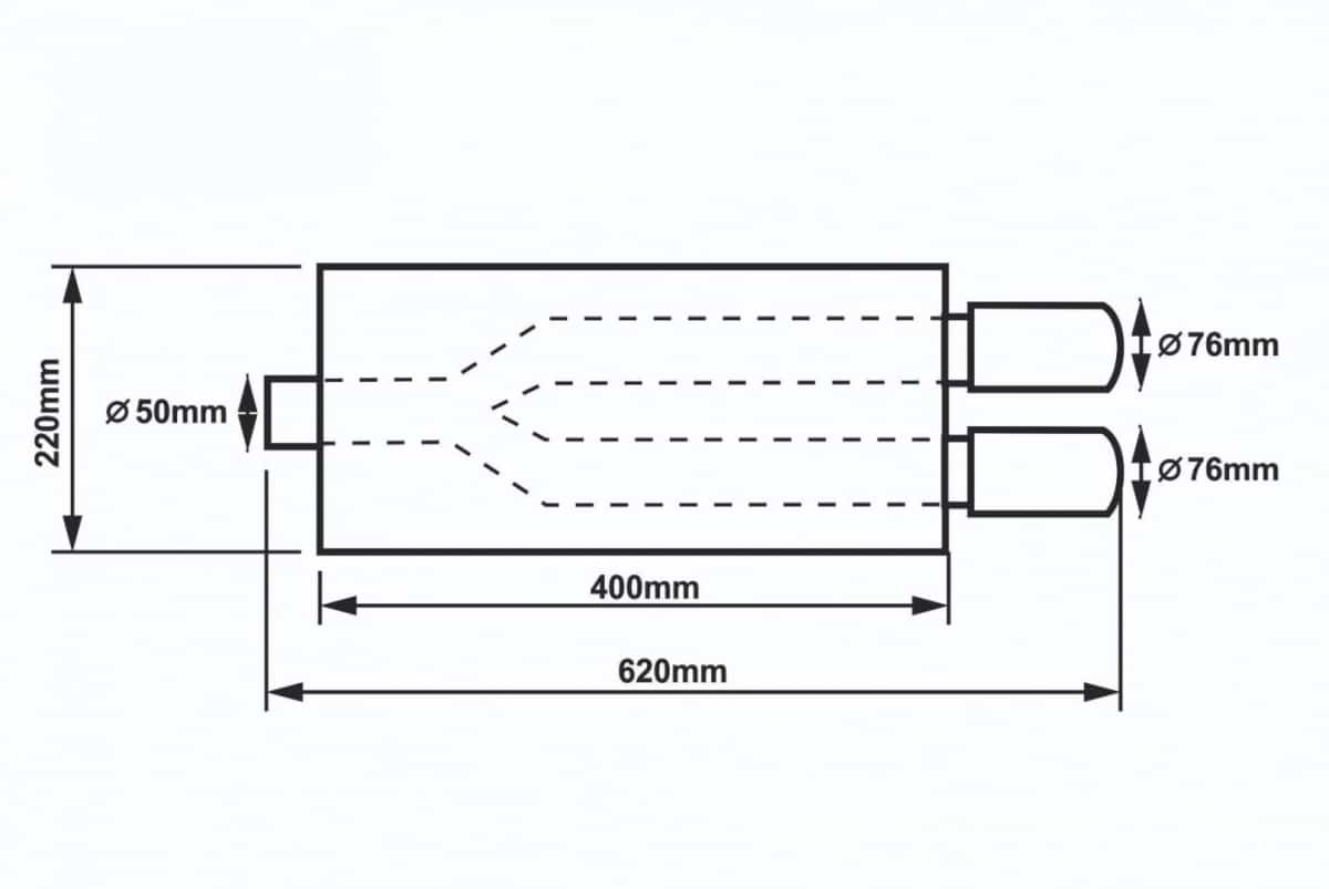 Športový Tlmič 50mm RM Motors – Obrázok 2