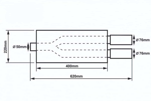 Športový Tlmič 50mm RM Motors – Obrázok 2